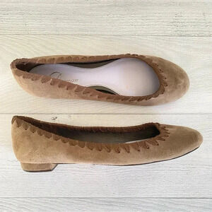 DELMAN Suede Flats brown Sz 8.5